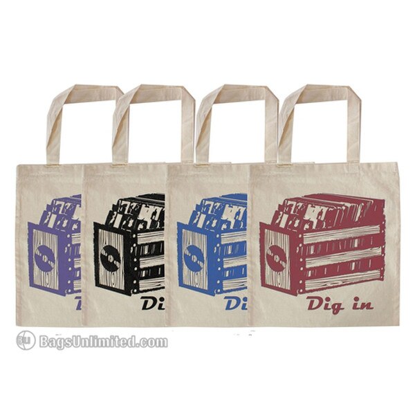 Natural Cotton Tote - Record Crate